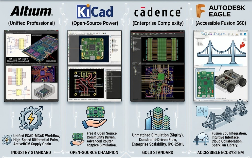 PCB EDA Tools comparison
