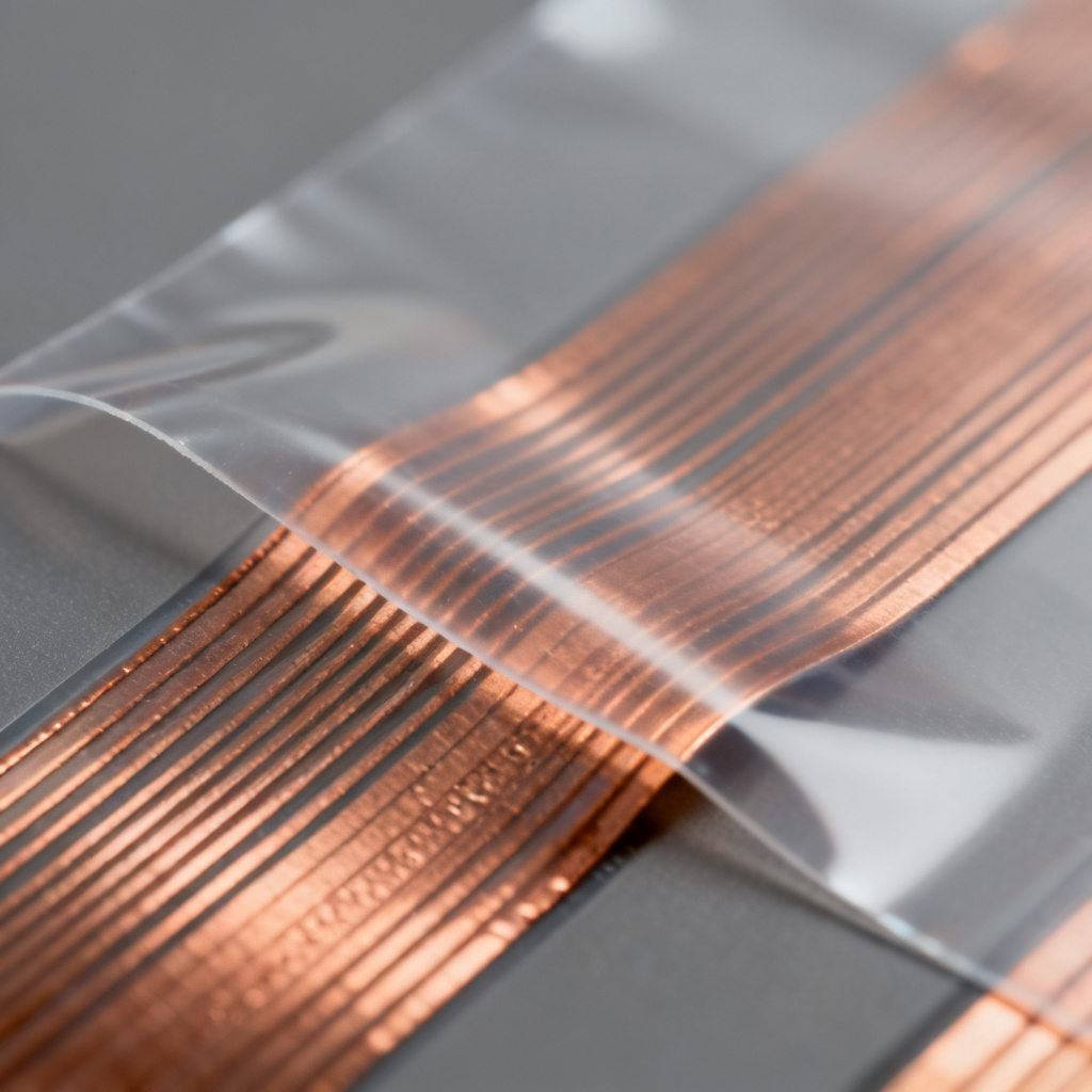 Coverlay protection layer for flexible PCB with adhesive