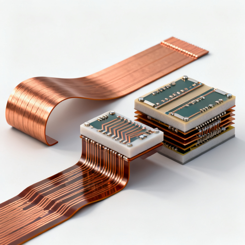 Flexible PCB guide hero image showing single double and multilayer flex circuits