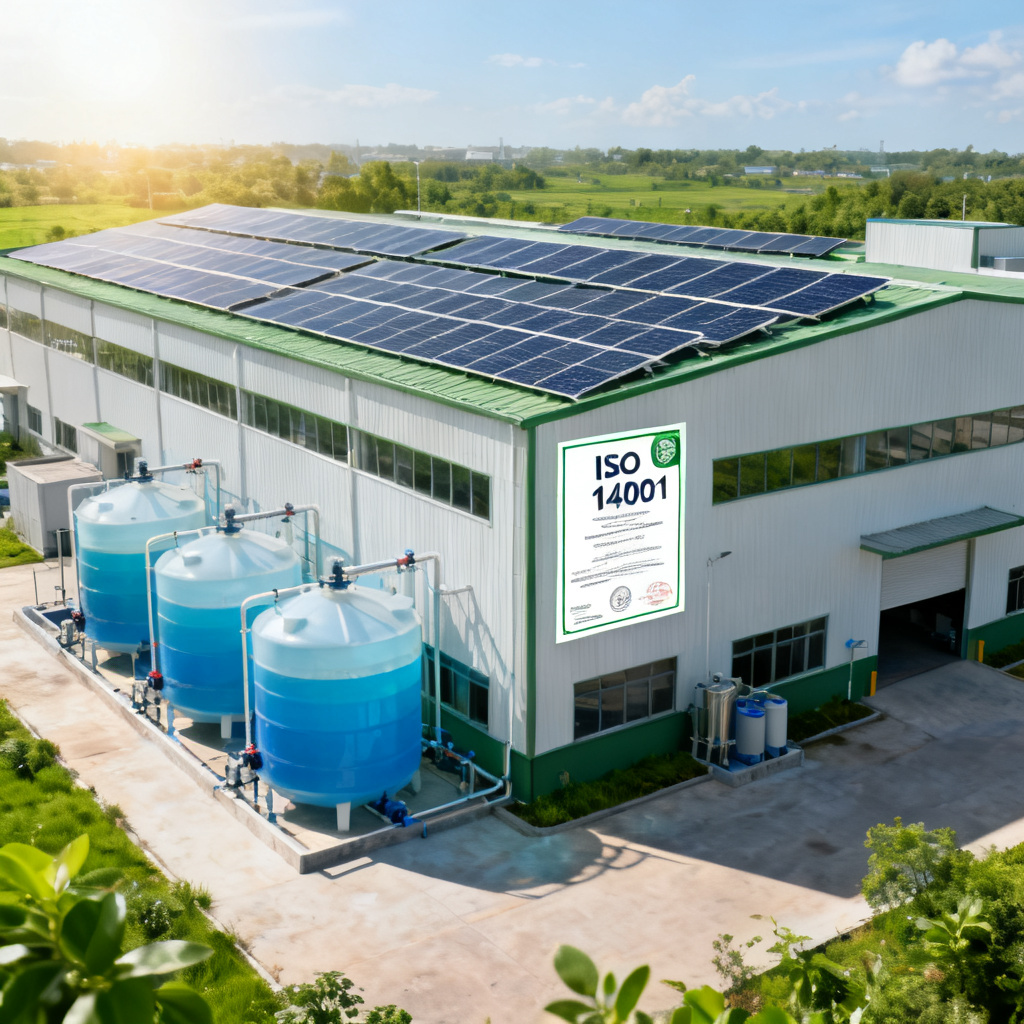 Green PCB manufacturing factory with renewable energy and water recycling systems