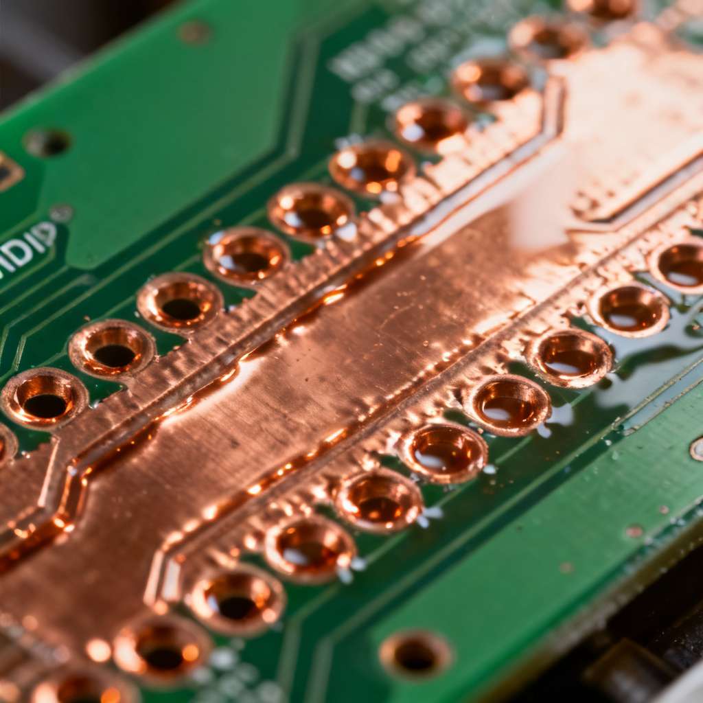 HDI PCB copper plating process for microvias