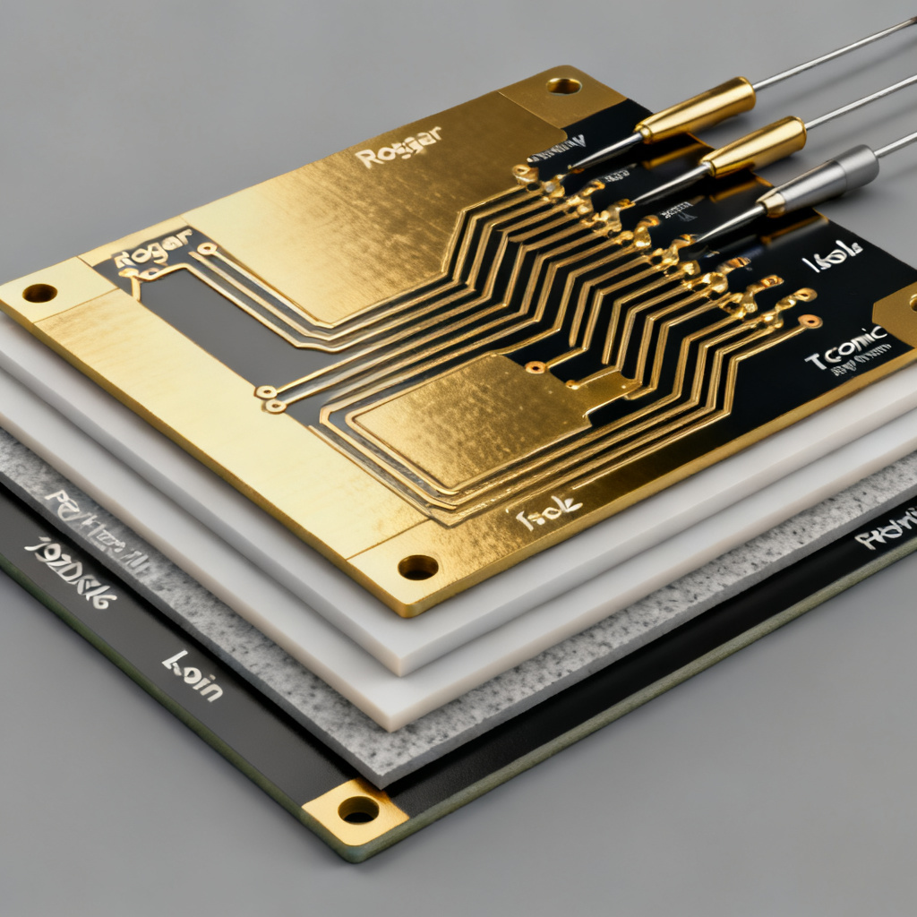 High-Frequency Materials Rogers PTFE Isola Taconic overview showing PCB laminates