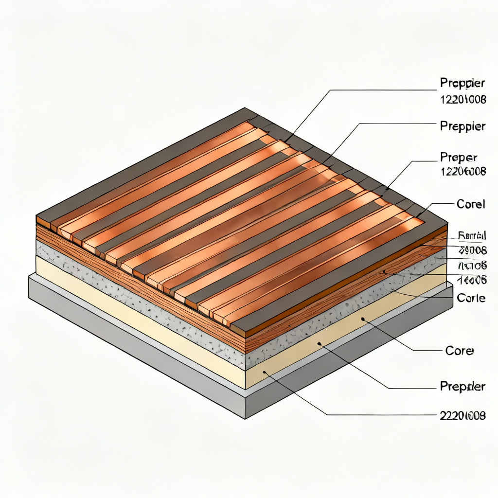 High Layer Count PCB Guide 20 layers stackup diagram demonstrating symmetrical sequential lamination with low-loss Rogers dielectrics and copper thieving layers