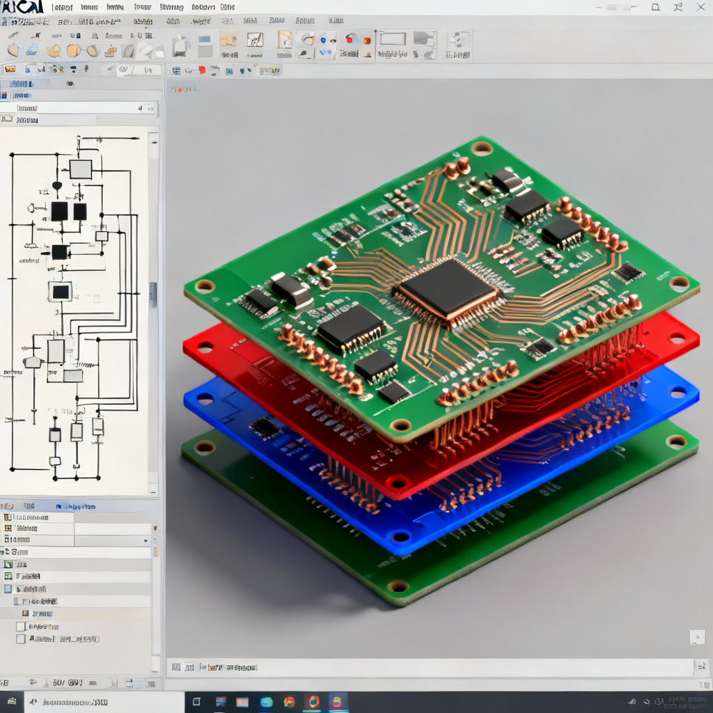 KiCad open source PCB design software interface