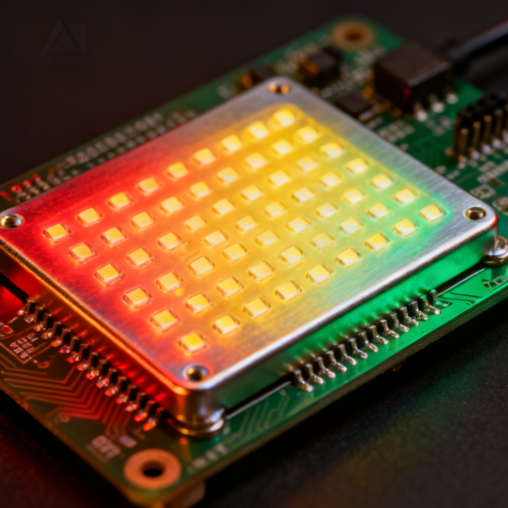 Metal Core PCB thermal test showing heat dissipation through aluminum core