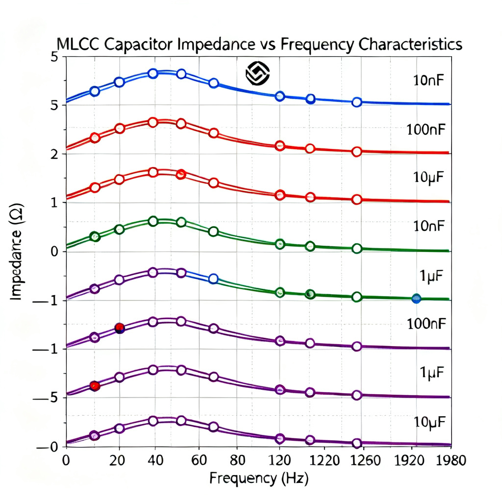 MLCC capacitor frequency response for PCB power plane resonance decoupling