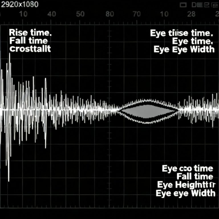 PCB Crosstalk Causes Effects and Mitigation eye diagram analysis illustrating capacitive and inductive coupling noise between adjacent trace spacing on high-speed digital designs