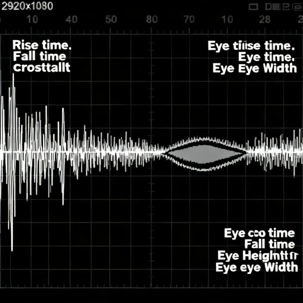 PCB Crosstalk Causes Effects and Mitigation eye diagram analysis illustrating capacitive and inductive coupling noise between adjacent trace spacing on high-speed digital designs