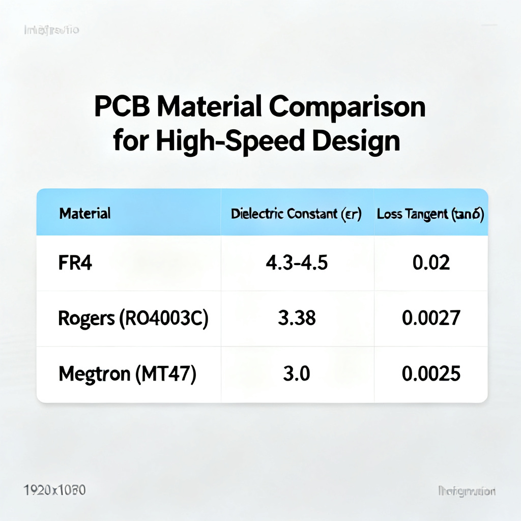 PCB material selection for high-speed signal integrity and impedance control