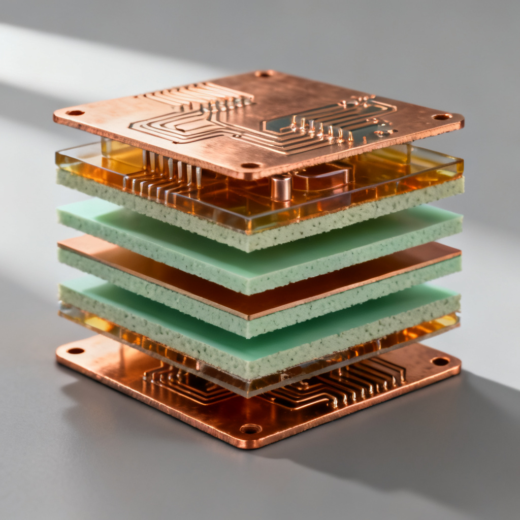PCB stack-up layer structure engineering with copper planes