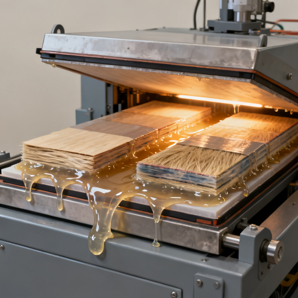 Resin flow during lamination process for prepreg and core materials in PCB manufacturing
