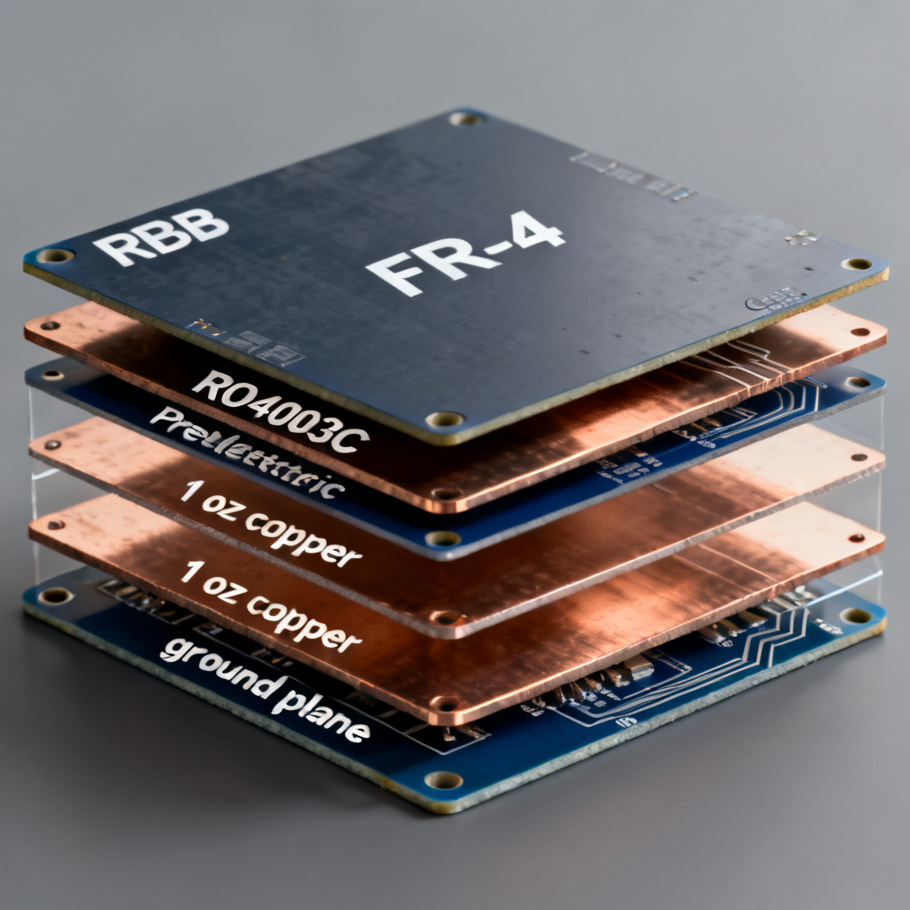RF PCB layout guidelines for stack-up design with multi-layer high-frequency board