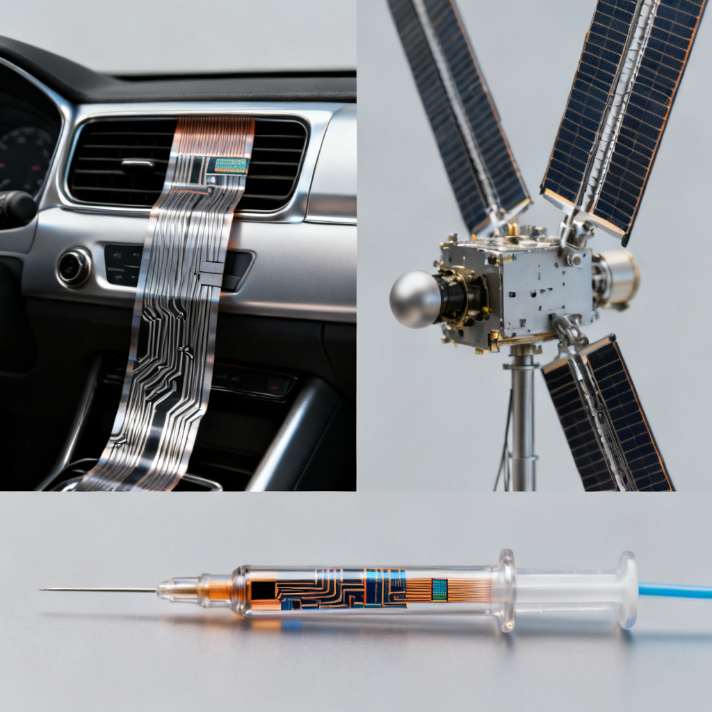 Rigid-flex PCB applications in automotive aerospace and medical devices
