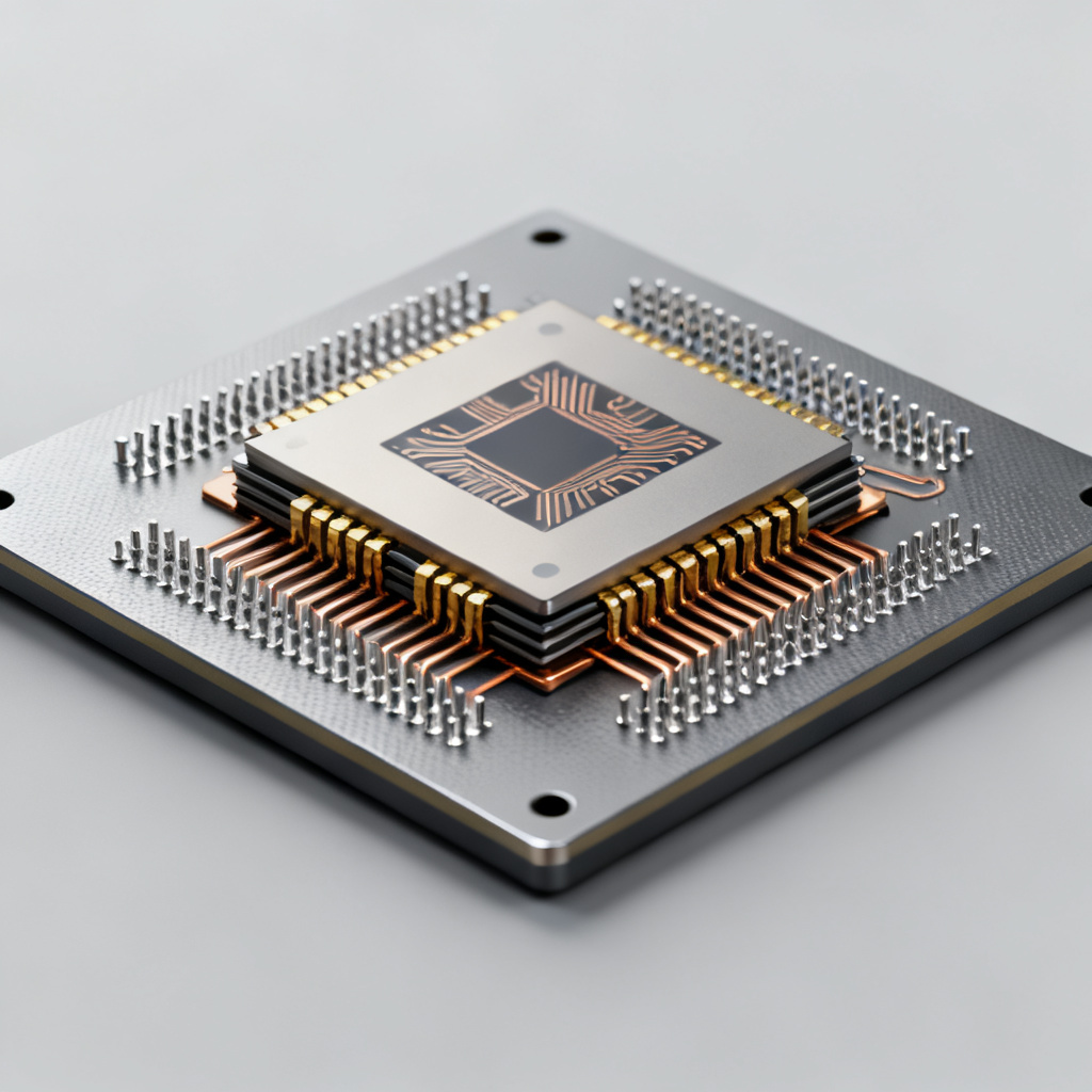 Silicon interposer with TSVs for 2.5D advanced packaging showing HBM and GPU integration