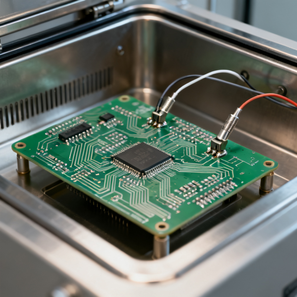 Thermal cycling PCB test for lifetime prediction and reliability