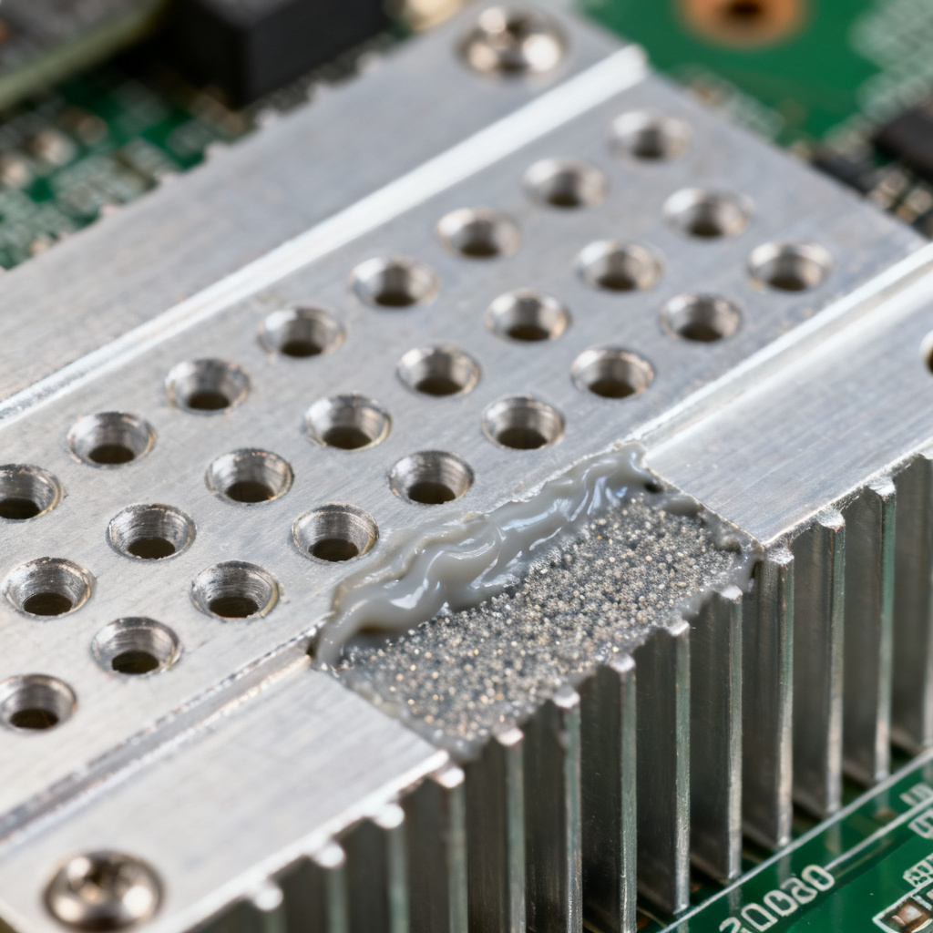 High-Layer Count PCB thermal management with thermal via arrays and heat sink