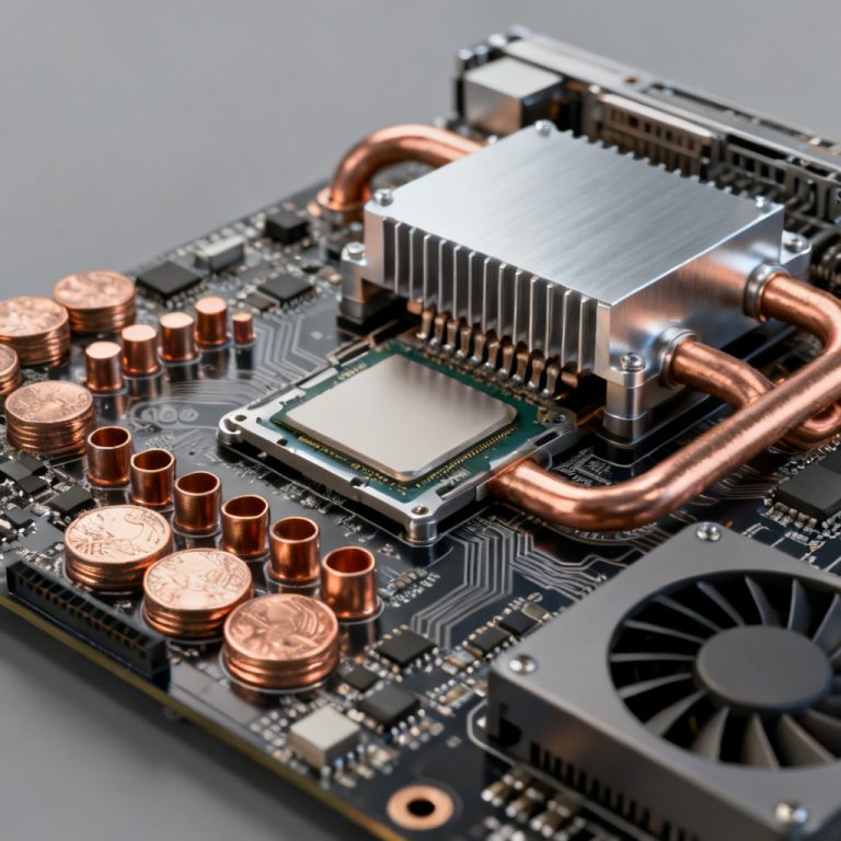 AI server PCB thermal management architecture with embedded copper coins and GPU boards for quality reliability