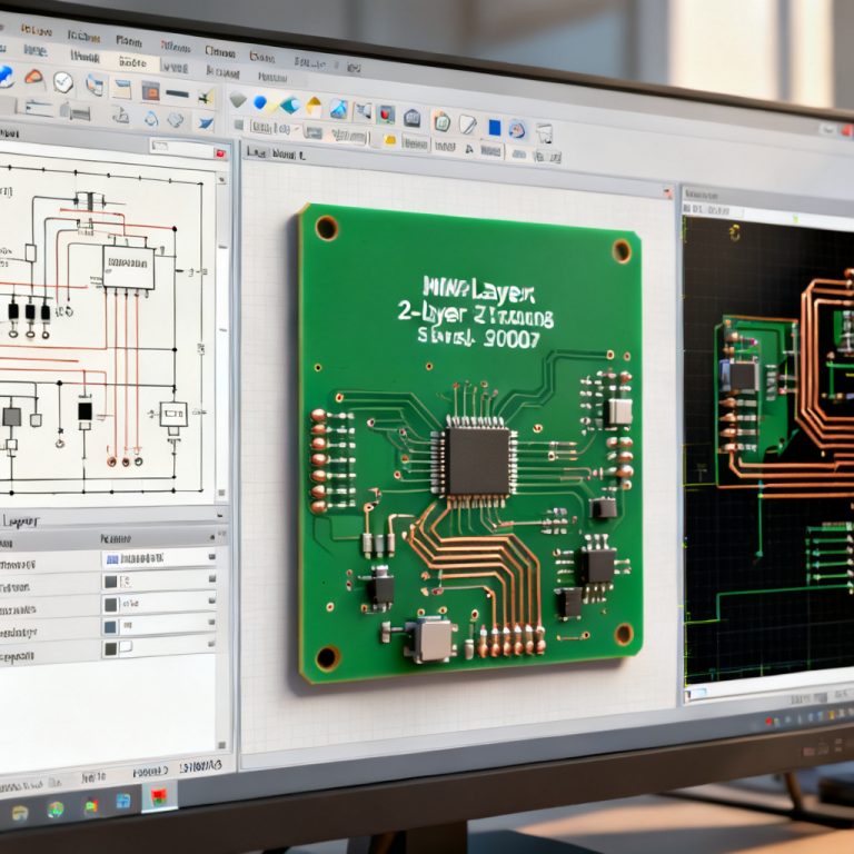 PCB Design Software Comparison: Altium Designer vs KiCad vs Cadence vs Autodesk EAGLE for PCB Manufacturing and Export - Professional EDA Tools Interface Overview