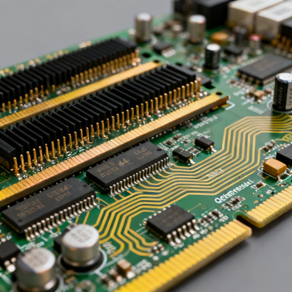DDR memory interface routing showing fly-by topology for high-speed design