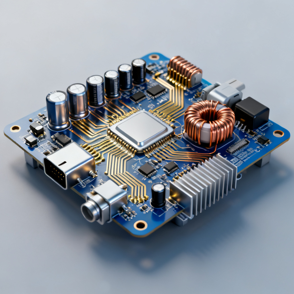 EV Charging PCB with heavy copper and high voltage design overview showing thermal management