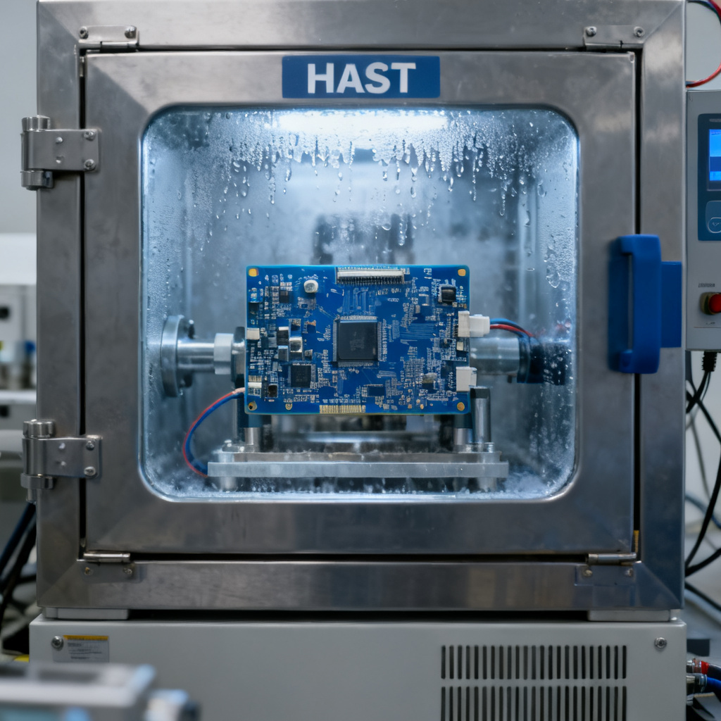 HAST testing chamber for PCB moisture and corrosion testing