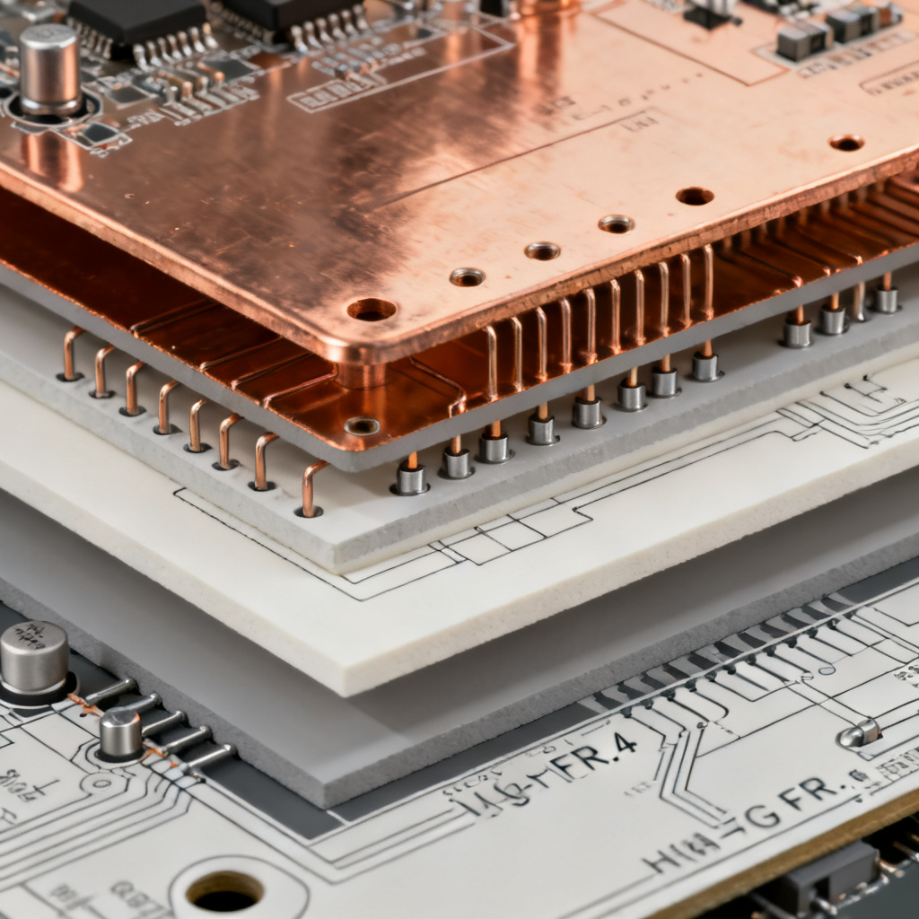 Industrial Control PCB layer stackup design with impedance control and thermal management