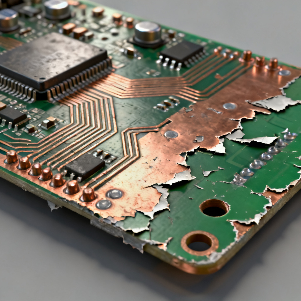PCB manufacturing defect examples from incorrect Gerber output settings
