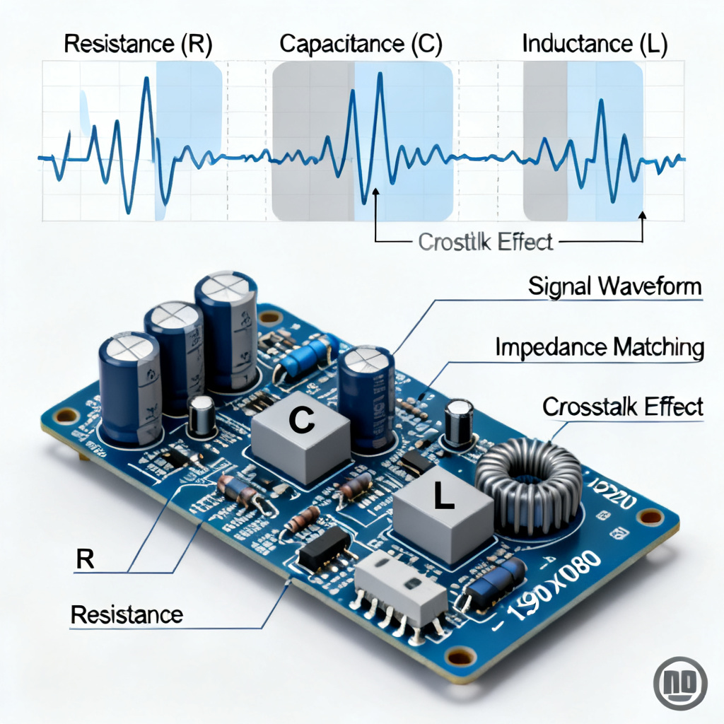 RLC interplay in PCB signal integrity optimization with impedance and crosstalk
